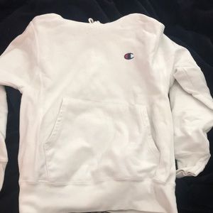 White champion hoodie